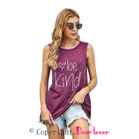 Be Kind Wine Tank Top