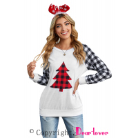 Merry Christmas Gray Long Sleeve Top