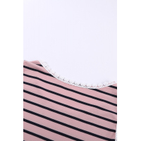 Pink Striped Tank Top