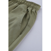 Olive Drawstring Cargo Pocketed Joggers