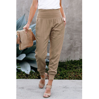 Khaki Pocketed Casual Joggers