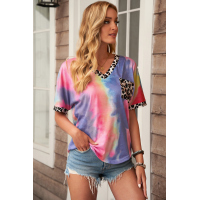 Hypnotized Tie Dye Leopard Top