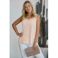 Apricot Facade Lace Cami Tank Top