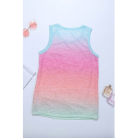 Multicolor Ombre Tank Top