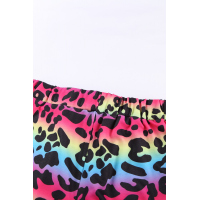 Leopard Pocketed Drawstring Shorts