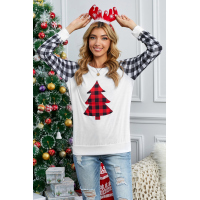 Merry Christmas Gray Long Sleeve Top