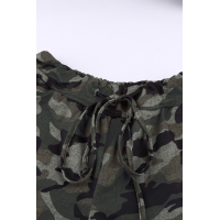 Gray Under The Radar Pocketed Camo Joggers