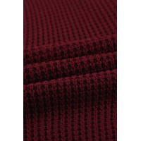 Wine Red Crisscross Hollow-out Knit Tank Top