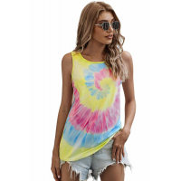 Pink Tie Dye Tank Top