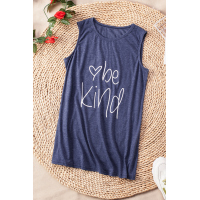 Be Kind Blue Tank Top