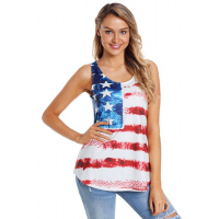 American Flag Sleeveless Tank Top