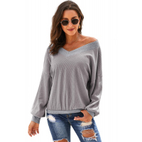 Gray Our Country Roads Thermal Top