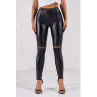 Black Skinny Faux Leather Leggings