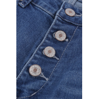 Frayed Hem Flared Denim Jeans