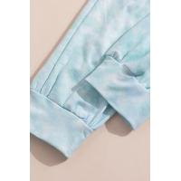 Sky Blue Drawstring Tie Dye Jogger