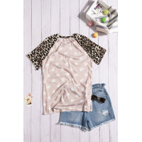 Style In The Wild Star Print Short Sleeve Top