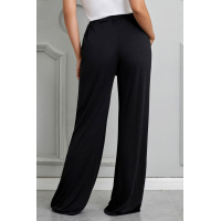 Black Drawstring Lounge Pants