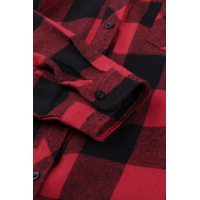 Red Buffalo Plaid Button Pocket Blouse