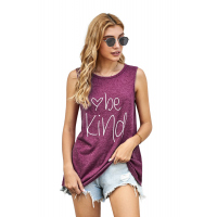 Be Kind Wine Tank Top