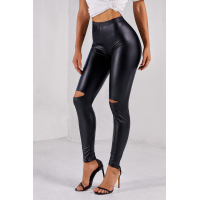 Black Skinny Faux Leather Leggings