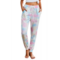 Multicolor Drawstring Tie Dye Jogger