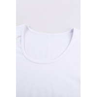 White Cut Out T-shirt