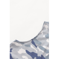 Hollow Out Camouflage Tank Top