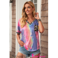 Hypnotized Tie Dye Leopard Top