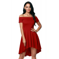 Hot Red All The Rage Skater Dress