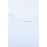 White Crew Neck Oversize Tee