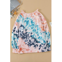 Waves Tie Dye Cold Shoulder Top