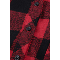 Red Buffalo Plaid Button Pocket Blouse