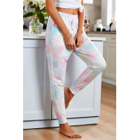 Multicolor Drawstring Tie Dye Jogger