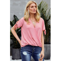 Pink Charismatic Drape Blouse