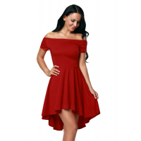 Hot Red All The Rage Skater Dress