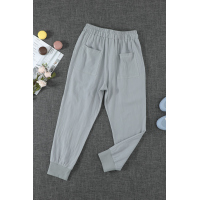 Gray Causal Pockets Pants