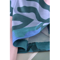 Camo Pink Striped Patchwork Tee