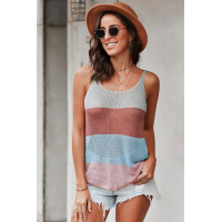 Multicolor Knitted Cami Tank Top