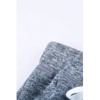 Heathered Gray Pocketed Casual Joggers