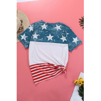 The US Stars and Stripes Inspired Top