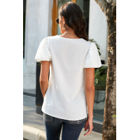 White Puff Sleeve Blouse