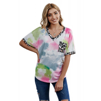 Pink Hypnotized Tie Dye Leopard Top