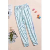 Sky Blue Drawstring Tie Dye Jogger