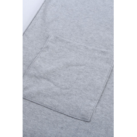 Gray Longline Pocketed Top