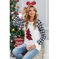 Merry Christmas Gray Long Sleeve Top