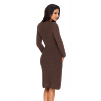 Coffee Womens Hand Knitted Sweater Dress