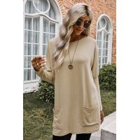 Apricot Longline Pocketed Top