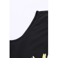 Sunflower You Are My Sunshine Tank In Black