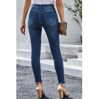 Distressed Frayed Skinny Jeans