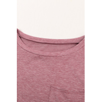 Pocketed Tee with Side Slits